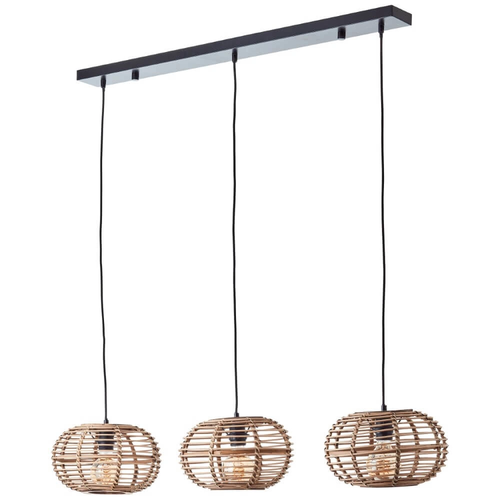 Lampe suspendue de table à manger en rotin Woodball Brilliant 4004353413797