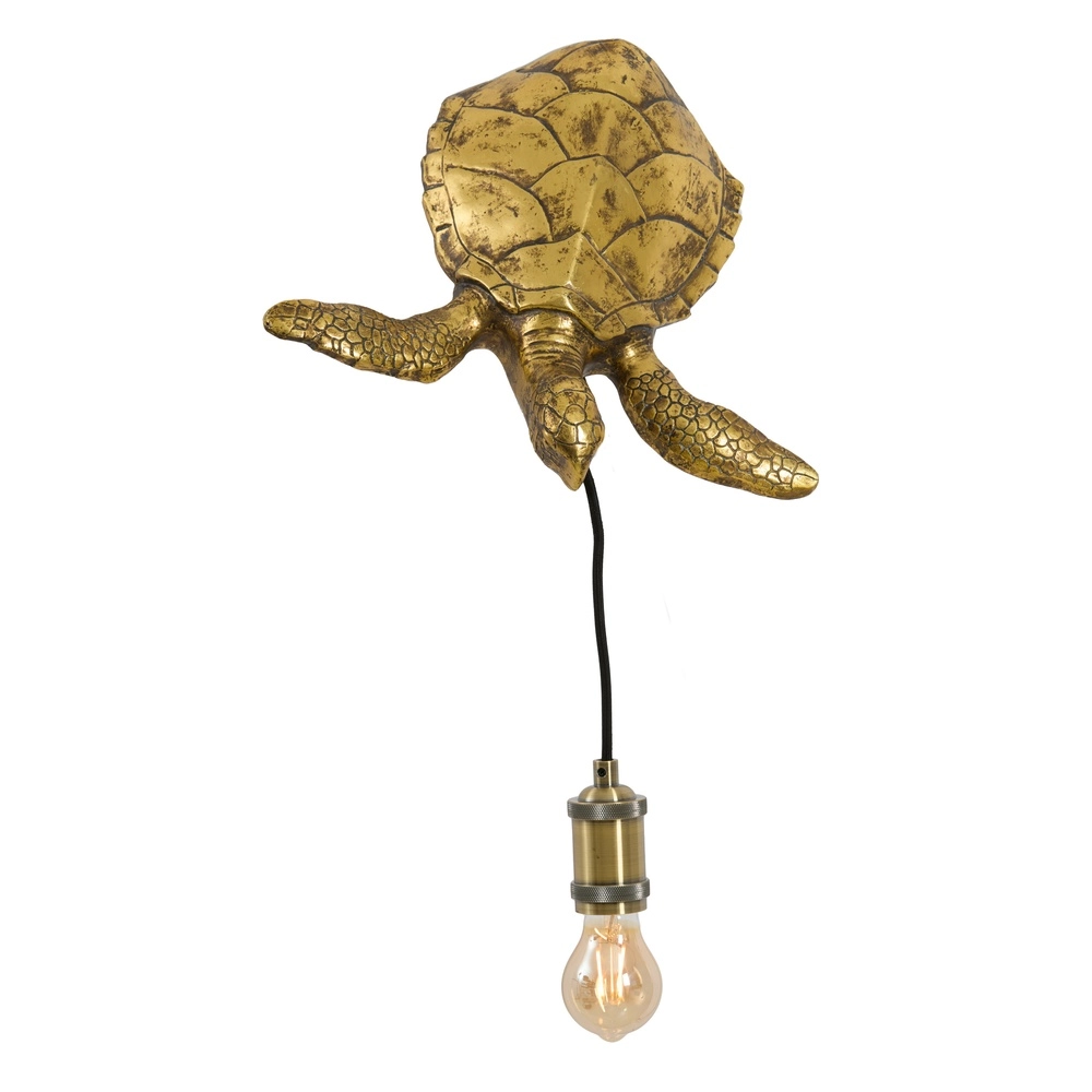 Lampe murale Turtle bronze Light & Living 8717807778125
