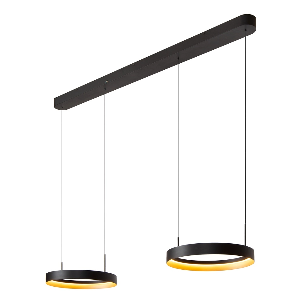 Lampe pendante double Radiant Noir Lucide Vibes 5411212461148