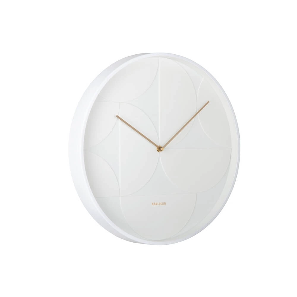 Horloge murale Echelon Circular blanc - Ø 40cm Karlsson 8714302727726