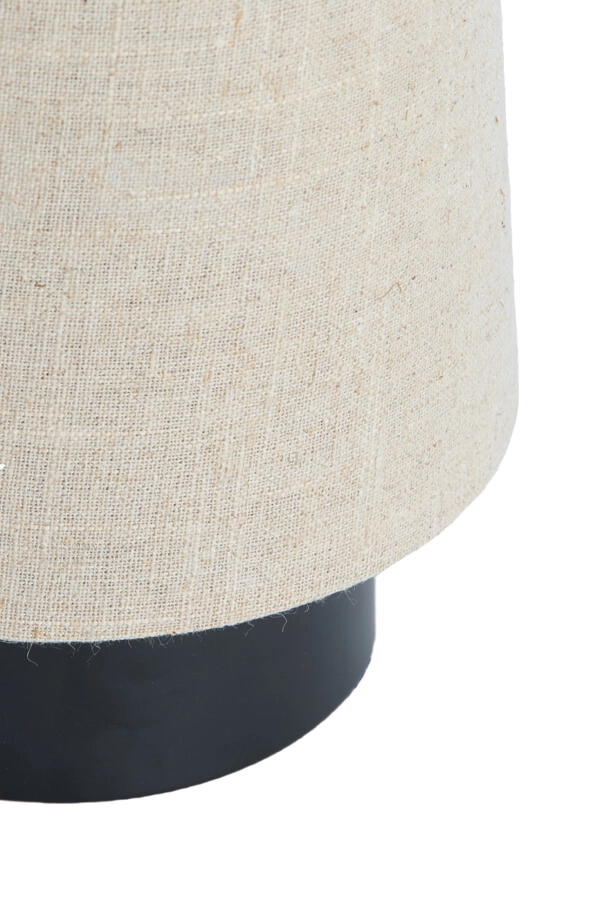 Lampe de table crème Howie avec noir Ø 19cm Light & Living 8717807759407