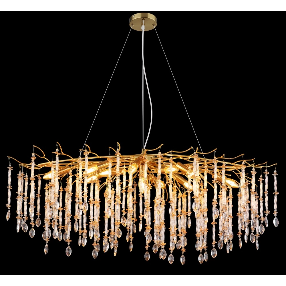 Lampe suspendue Gloria 120 cm d’or Globo 9007371566990
