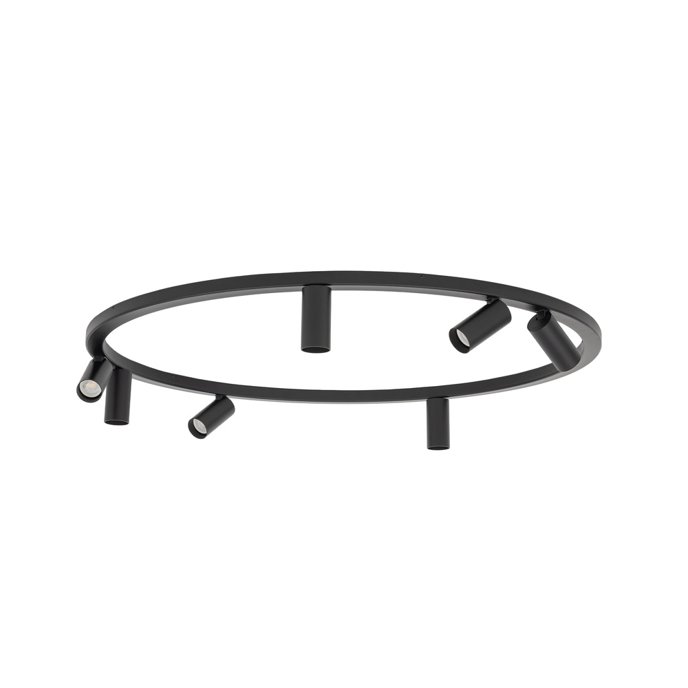 Projecteurs circulaires montés en surface Fourty 7x GU10 - noir Lyora 5903139119443