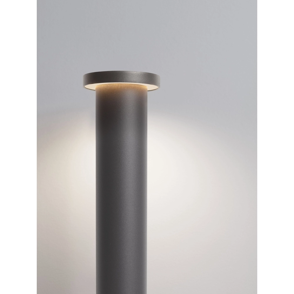 Éclairage de chemin moderne Bast gris foncé 45cm - 3000K Lyora 5212017497628