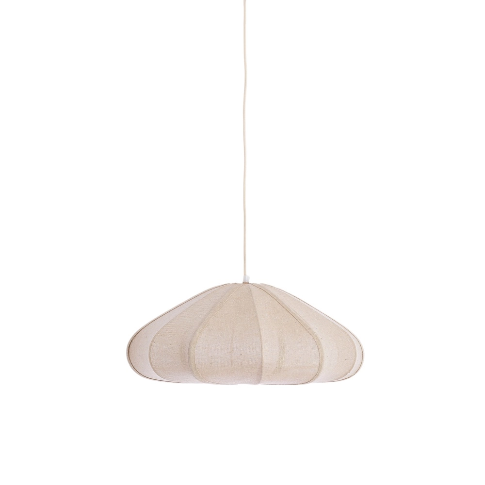Lampe pendante en tissu Cesano Ø 50cm - naturel