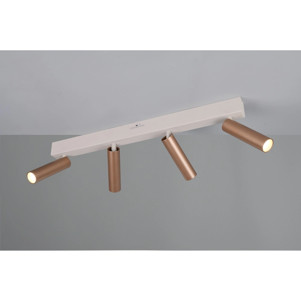 Spot apparent à 4 lumières Ambala Brun moka Trio 4017807656107