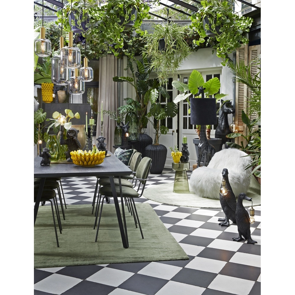 Lampe pendante de table à manger Lekar 5x E27 - laiton avec verre fumé Light & Living 8717807601461