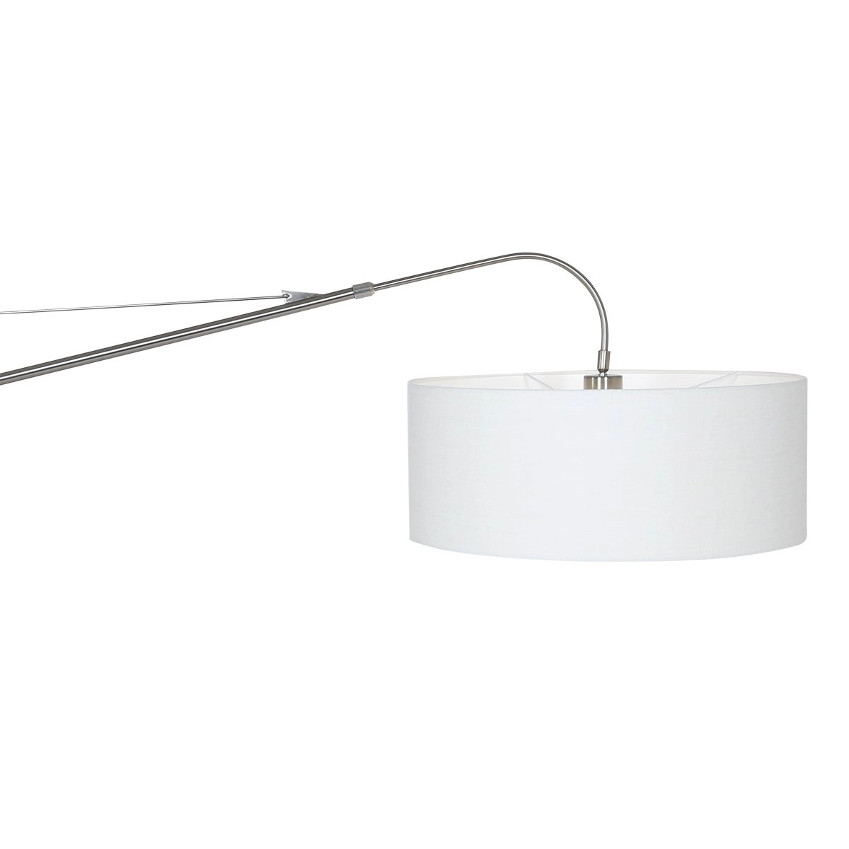 Acier inoxydable avec lampe de lecture blanche Gramineus