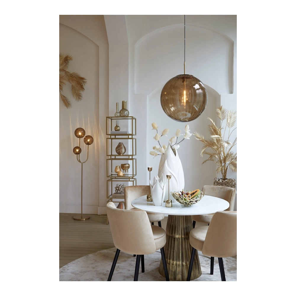 Lampe suspendue Magdala Ø 48cm d’ambre Light & Living 8717807636319