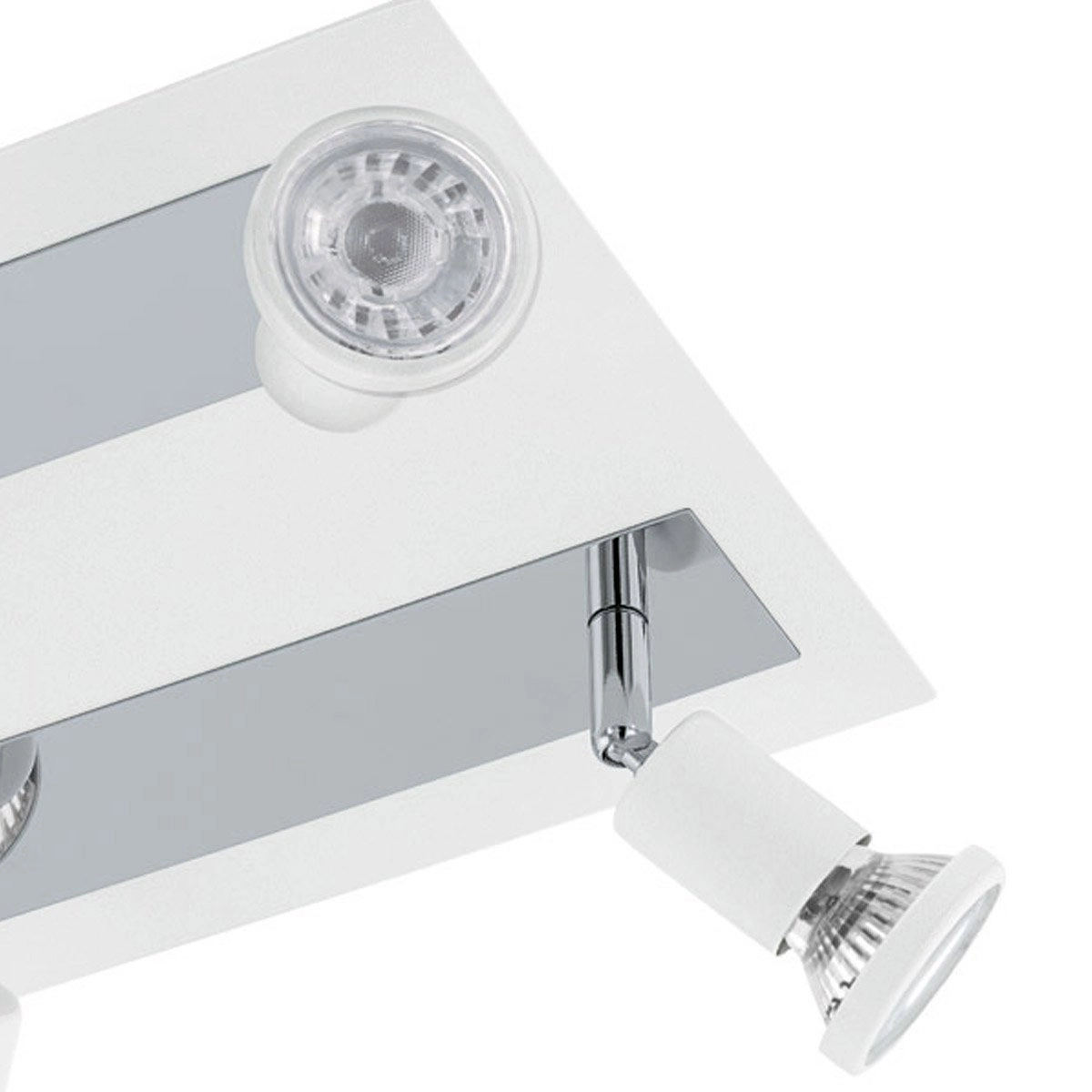 Spot de plafond LED Sarria 4 lumières blanc Eglo 9002759949624