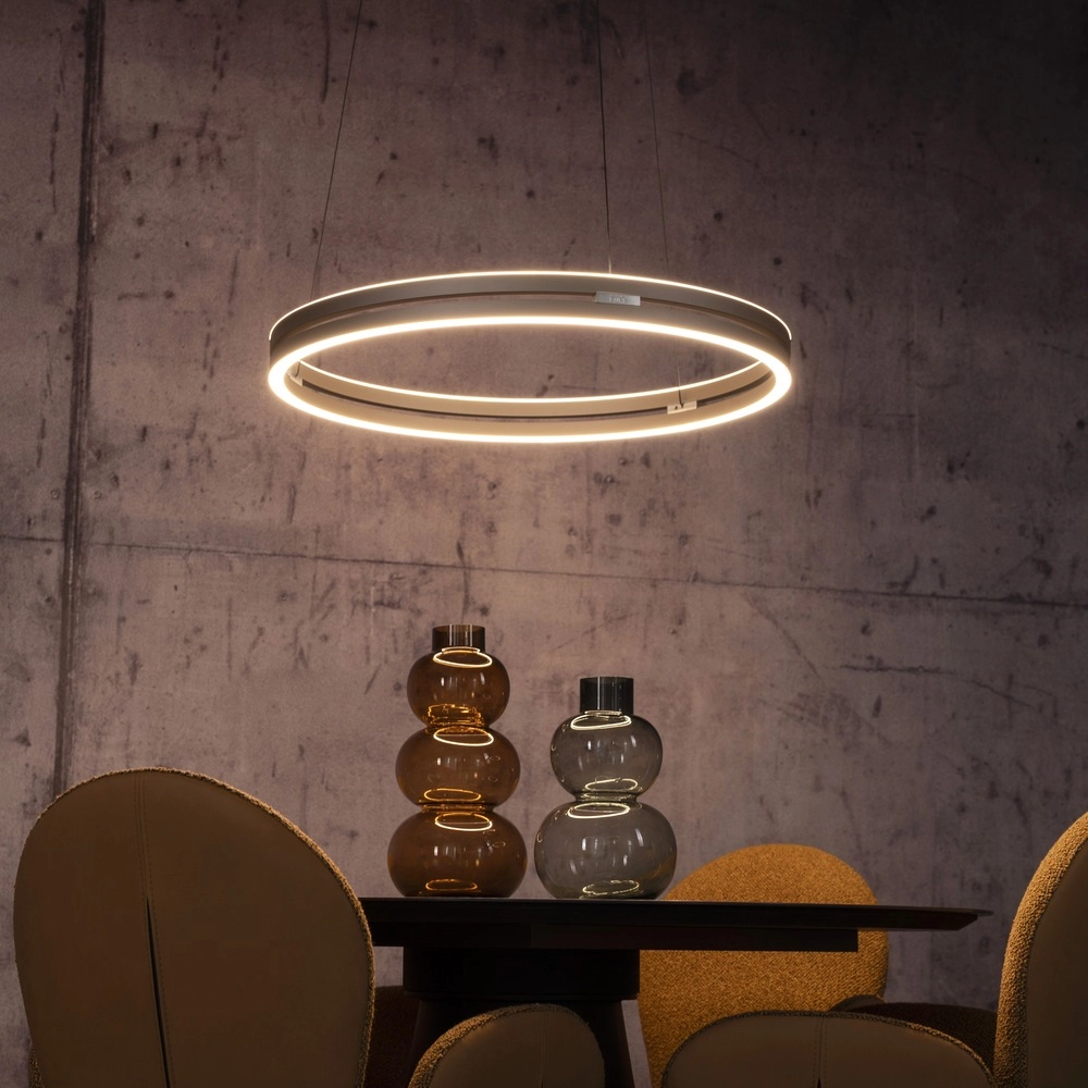 Lampe suspendue de bureau Pure E-Loop bronce - Ø 70 cm Paul Neuhaus 4012248398364