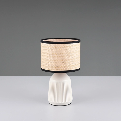 Lampe de table Formentera Ø 16 cm de blanc Trio 4017807692105