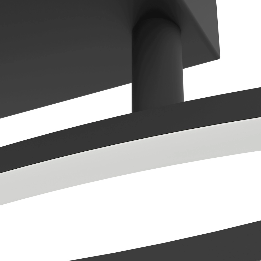 Lampe de plafond LED chic Grisolia 84cm - noir Eglo 9008606316151