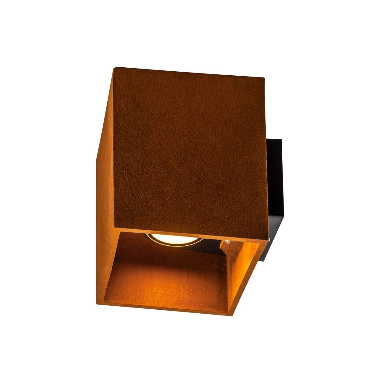 Up- & downlighter Rusty Square 18 cm marron rouille SLV 4024163248006