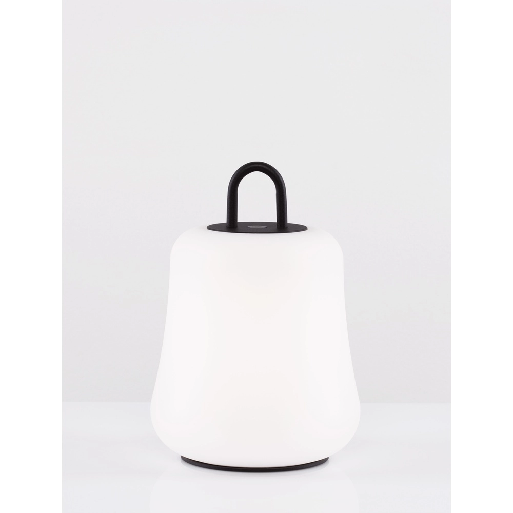 Lampe de table Jigra Anthracite rechargeable avec blanc Lyora 5212017434883