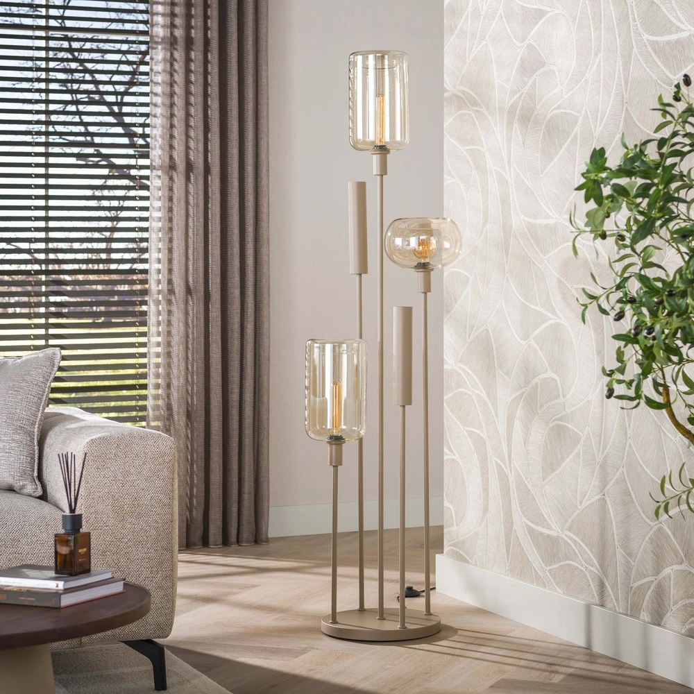 Lampadaire de conception Serene brun sable Lyora 8716803514768