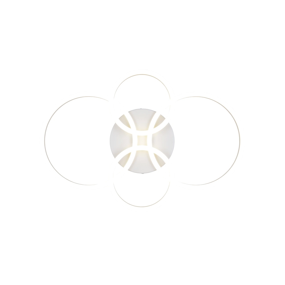 Lampe de plafond moderne Quilo Blanc rond Trio 4017807704259