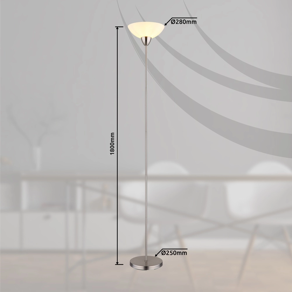 Lampe de pied Lima nickel Globo 9007371453344
