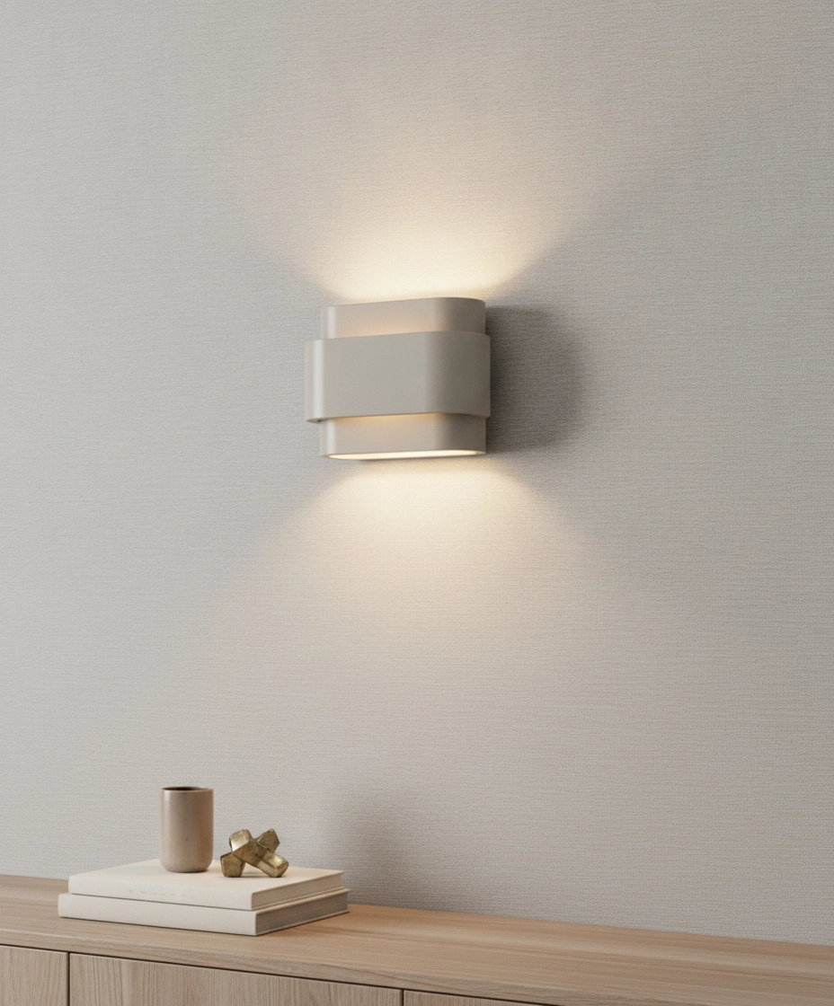 Lampe murale unique Metz Kaki