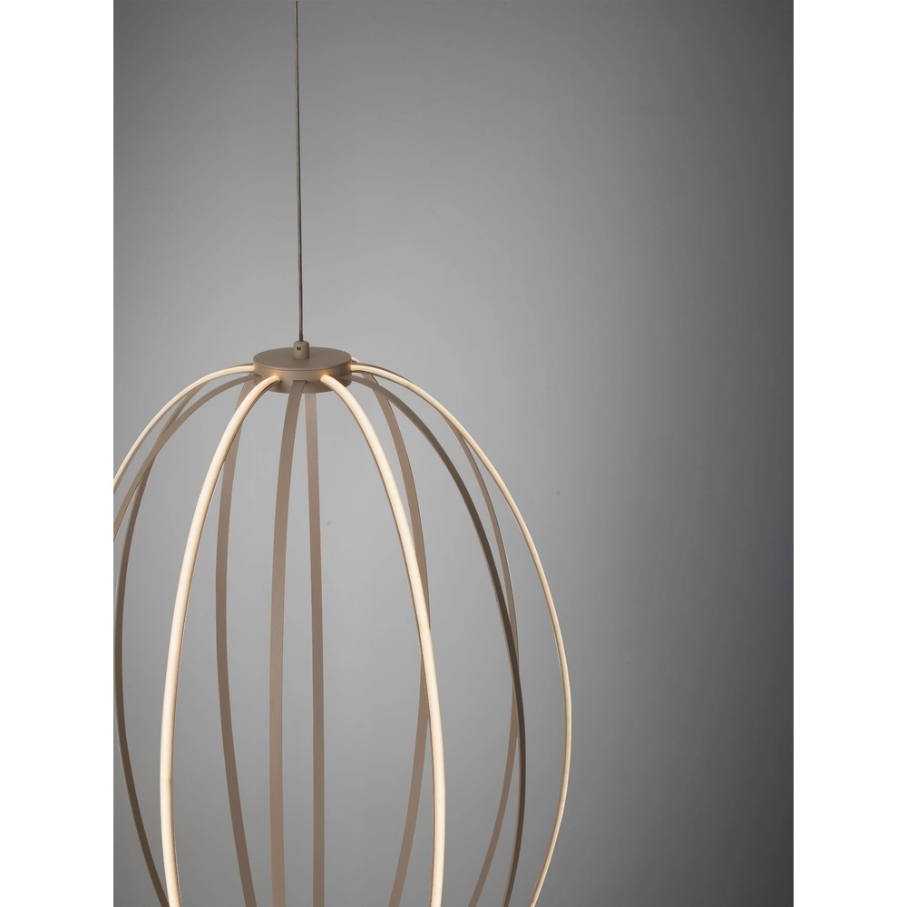 Lampe suspendue Brea beige Ø 40cm Lyora 5212017494399