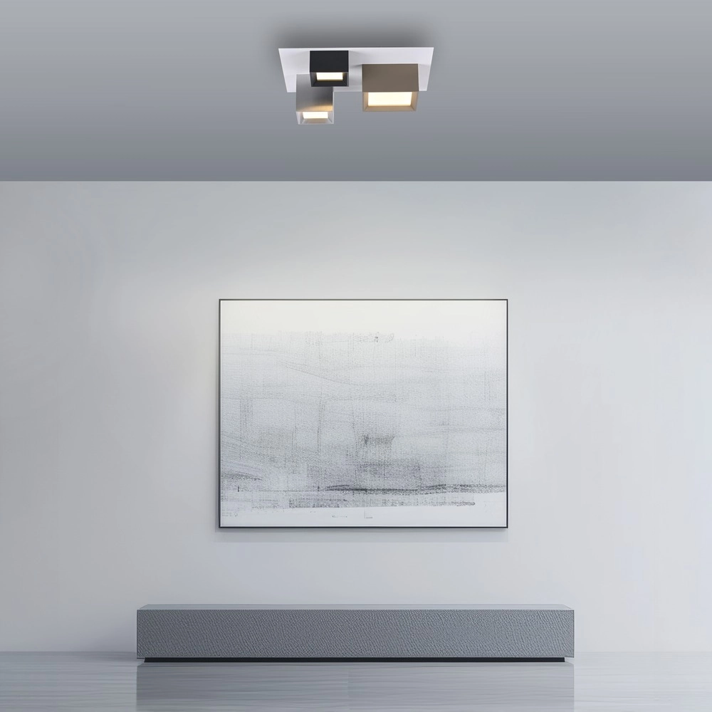 Lumière LED de plafond Pure Manhattan 3-lumière Paul Neuhaus 4012248396872