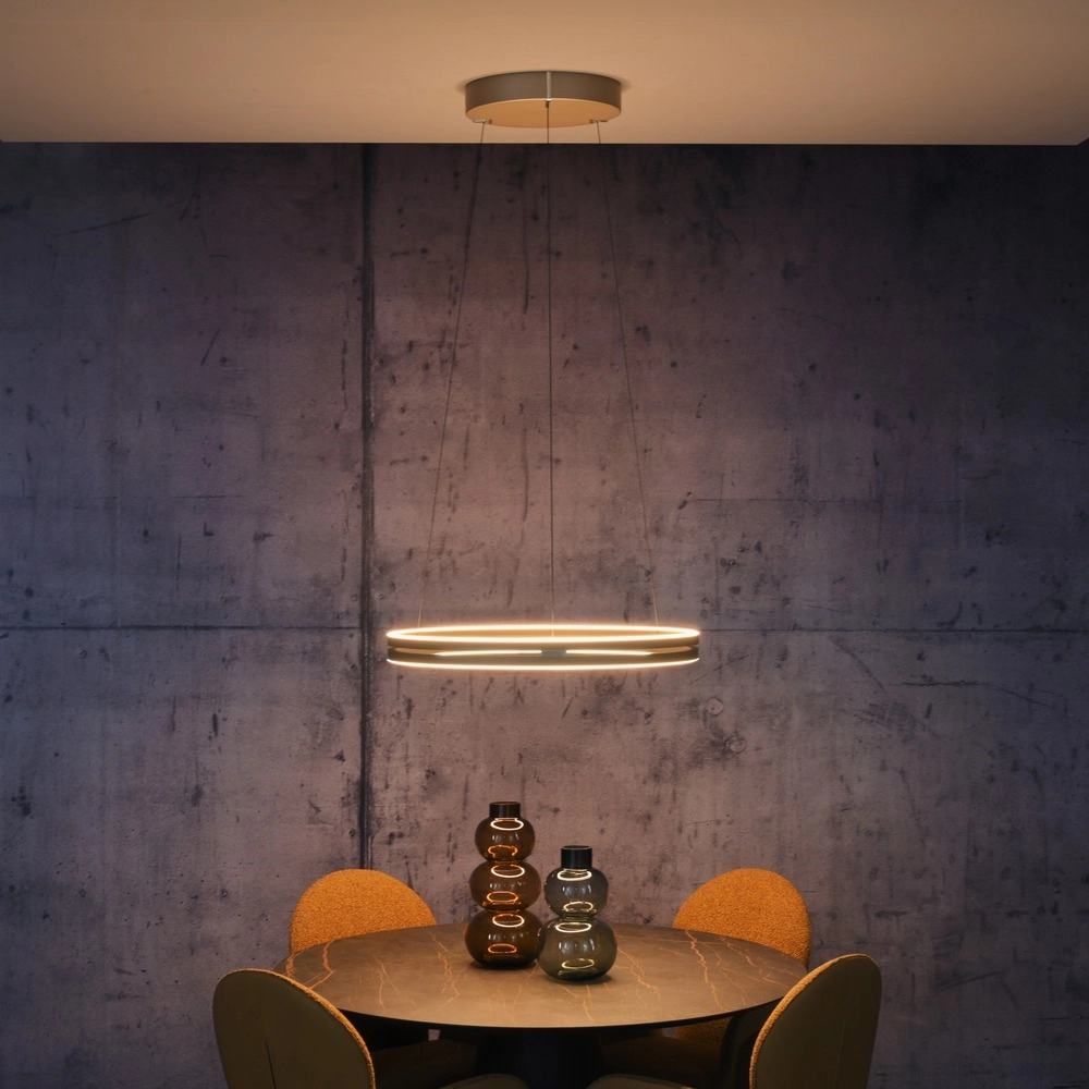 Lampe suspendue de bureau Pure E-Loop bronce - Ø 70 cm Paul Neuhaus 4012248398364