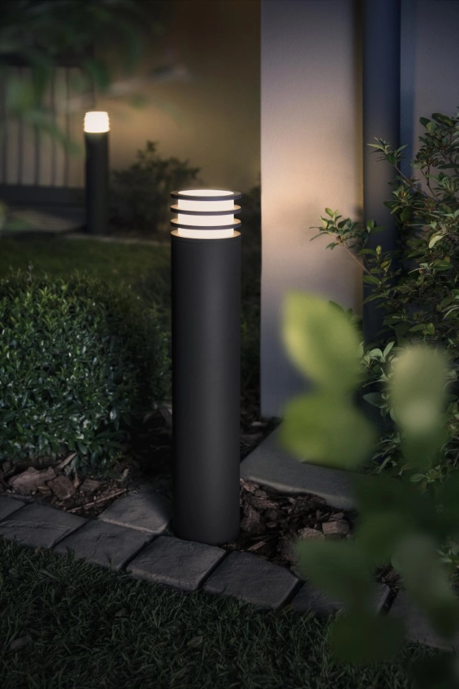 Lampe de jardin ronde Hue Lucca 77 cm anthracite Philips 8718696166062