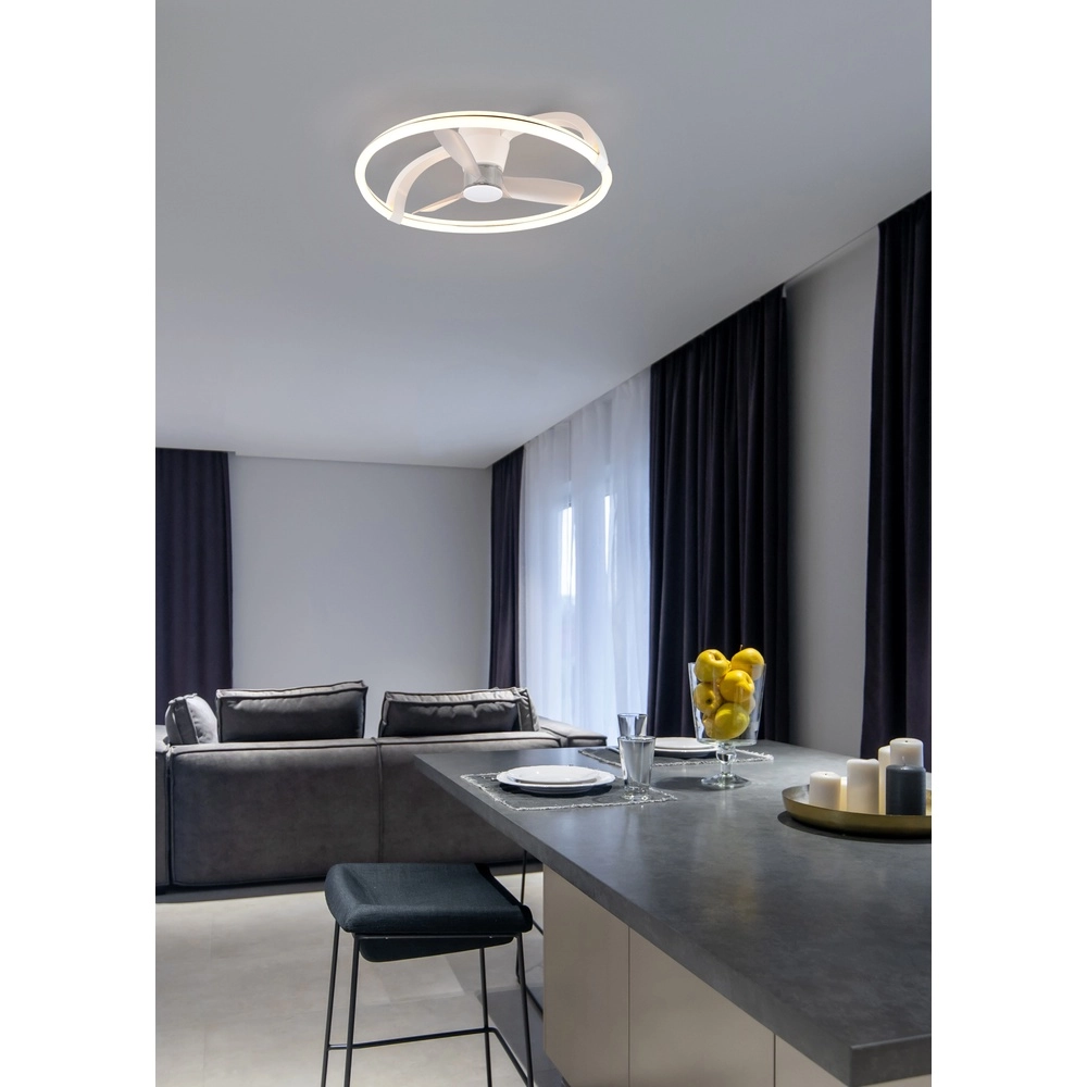 Ventilateur de plafond Stockholm Blanc Trio 4017807644364