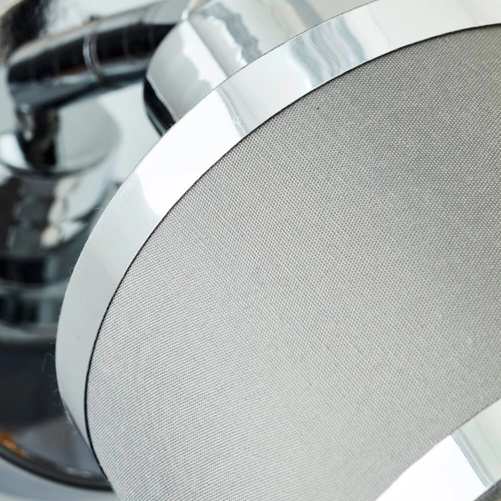 Chrome avec applique grise Alexia conception Brilliant 4004353424137