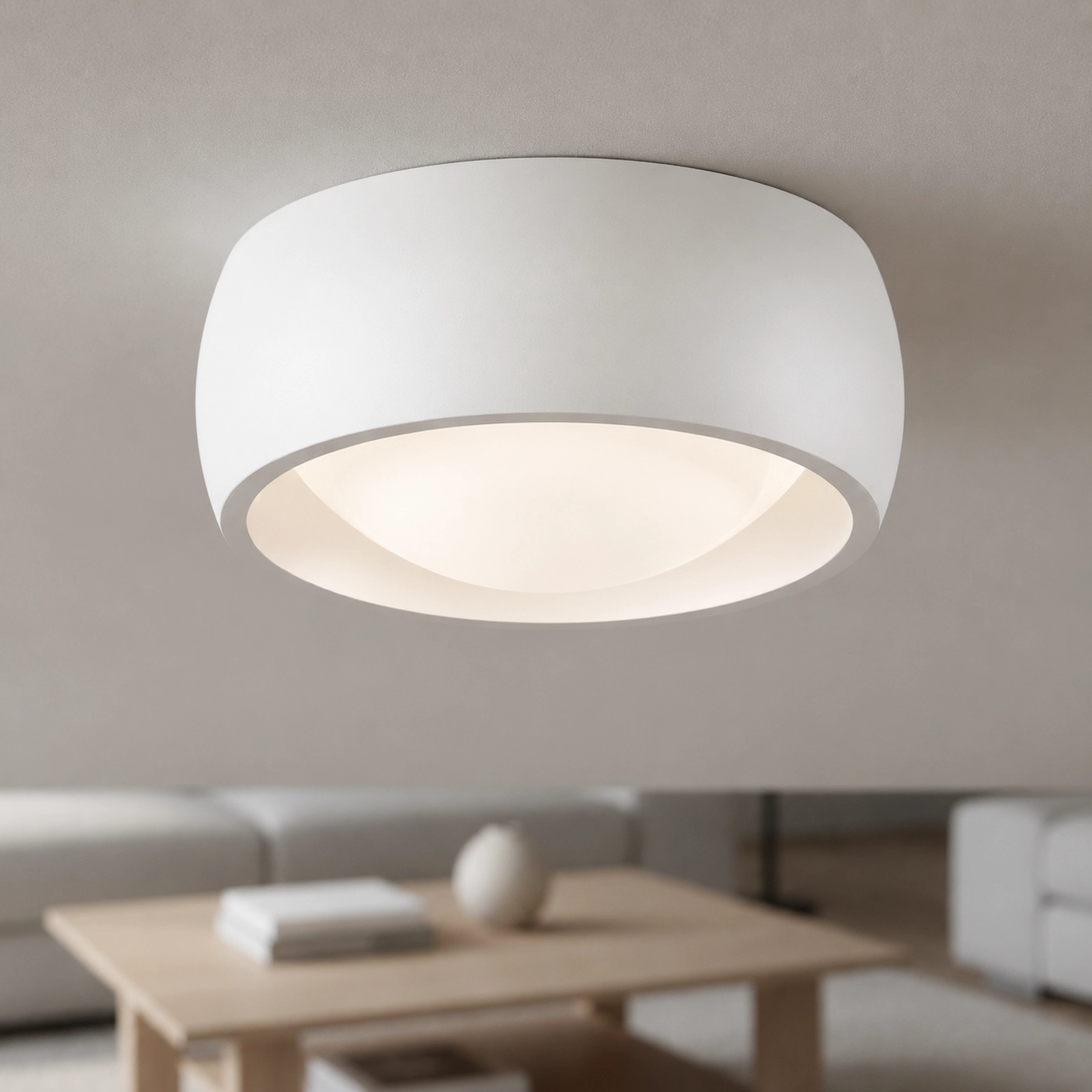 Lampe de plafond élégante Montana Ø15cm - Blanc