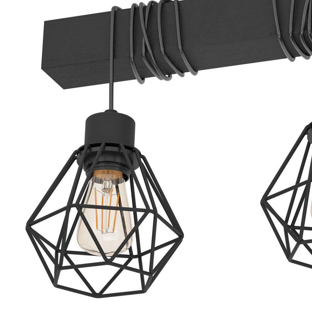 Lampe de plafond de campagne Townshend 5 3-lumière Eglo 9002759307516