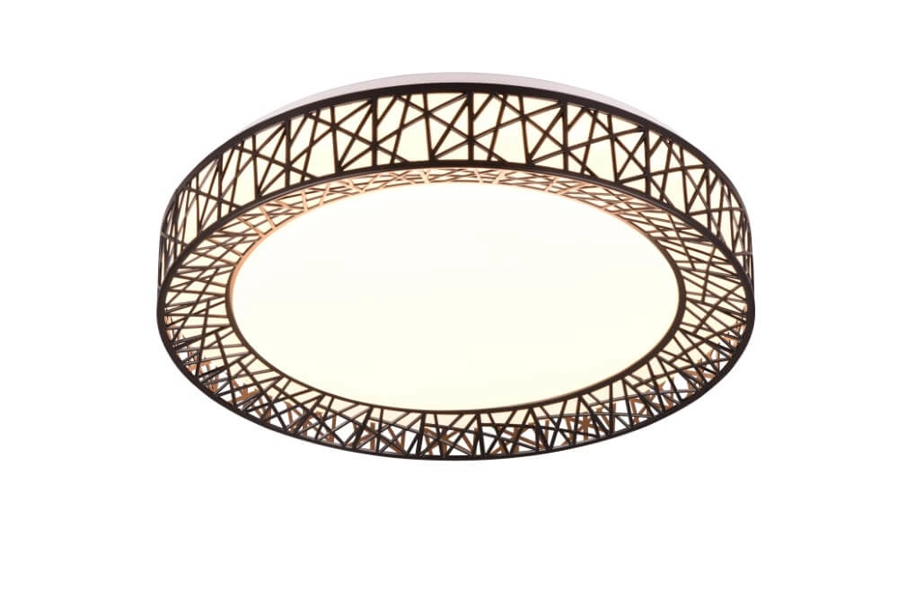 Plafonnier noir Cluster Ø48cm