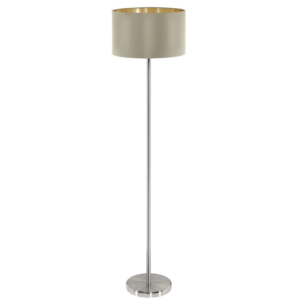 Lampadaire Maserlo 38cm taupe gris métallisé avec de l'or Lampadaire Maserlo 38cm taupe gris métallisé avec de l'or