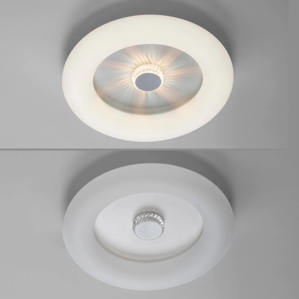 Plafonnier rond Vertigo blanc Ø 50cm Just Light 4043689992408