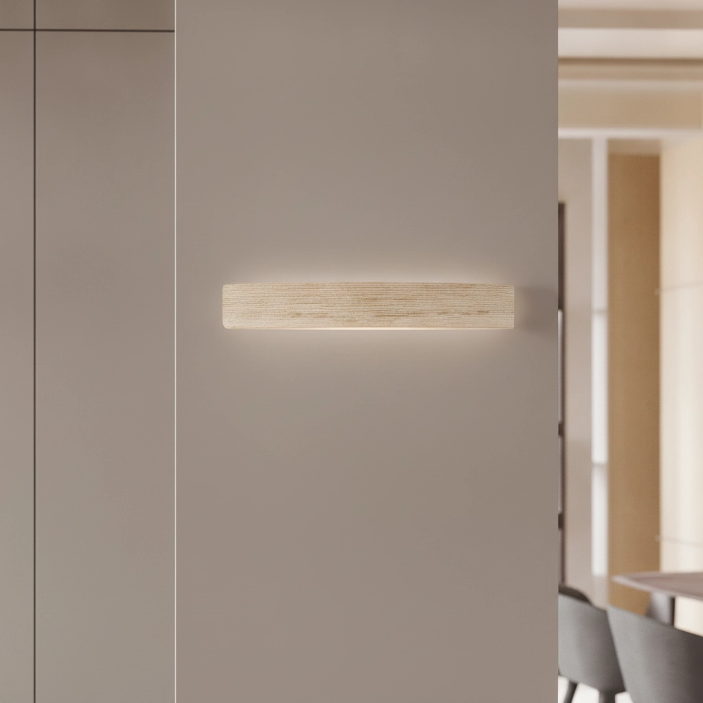 Lampe murale élégante Alyssa brun sable
