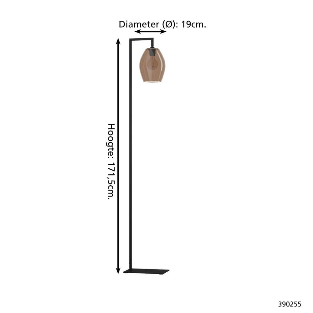 Lampadaire design Estanys 1 noir Stars of Light 9008606253777