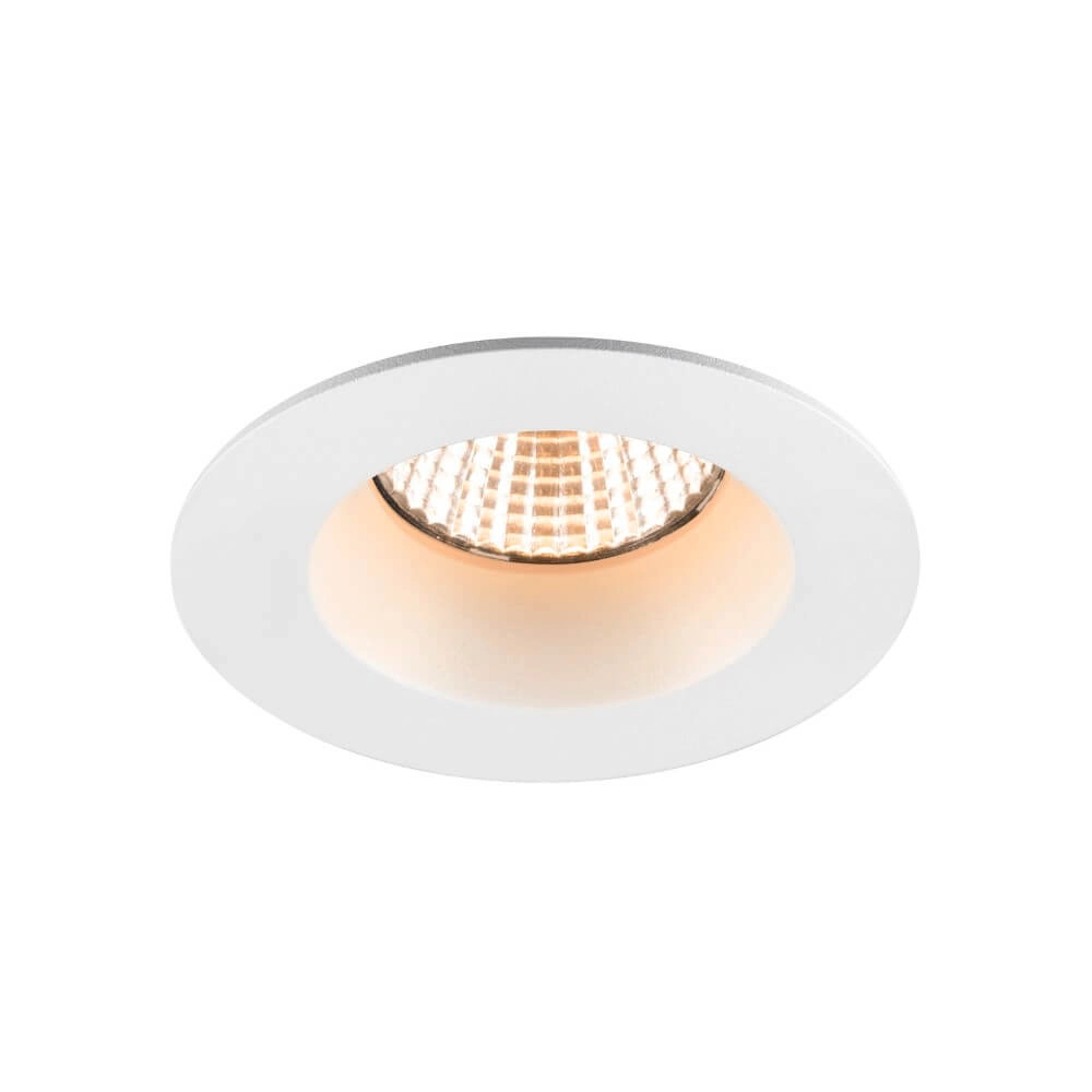Spot LED rond New Tria 68 IP65 blanc - 2700K - 530lm - 38g