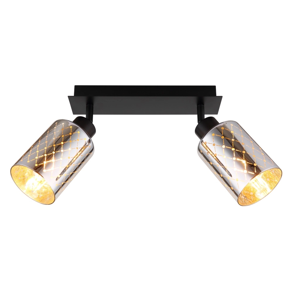 Lampe de plafond à design Alonso 2-noir clair Globo 9007371566259