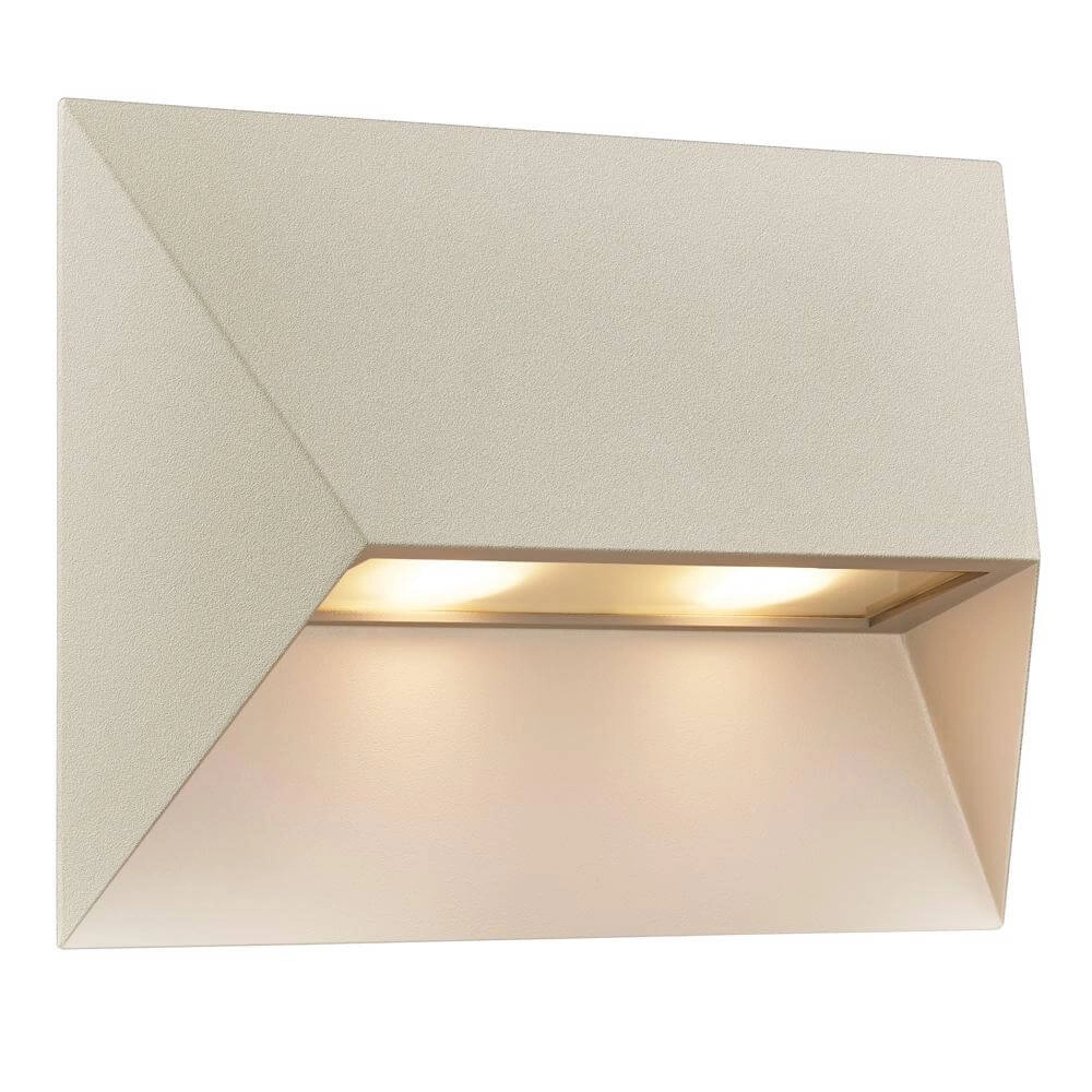 Applique murale moderne Pontio brun sable 26cm Applique murale moderne Pontio brun sable 26cm
