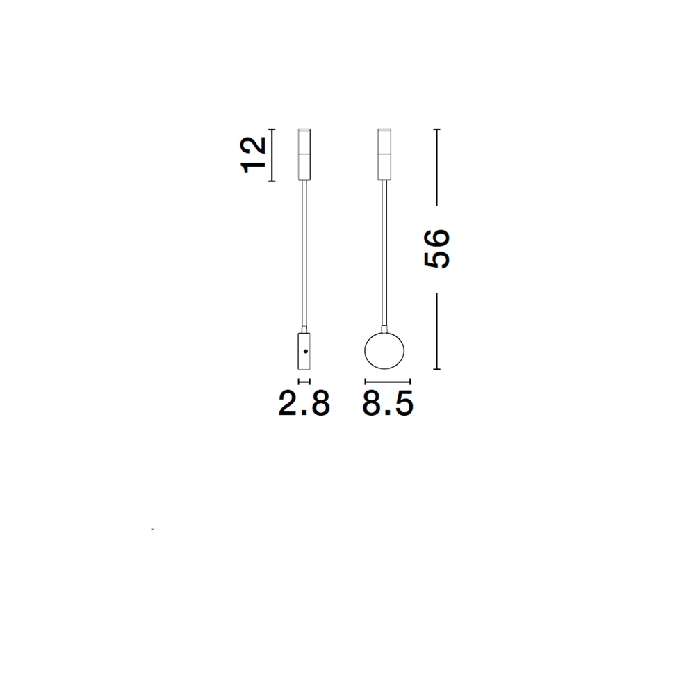 Lampe de chevet Sonica noir Lyora 5212017454874