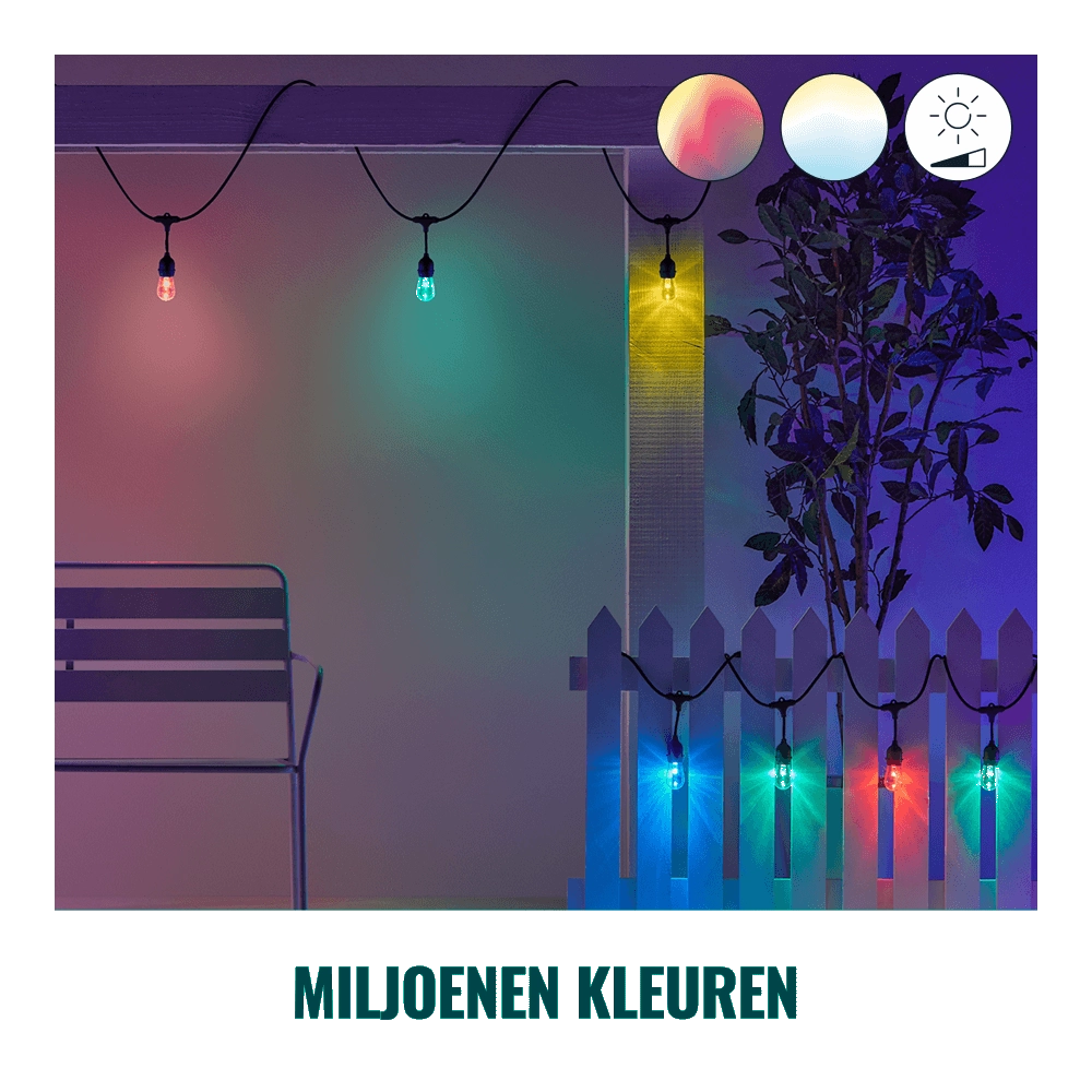 String Lights avec 12 lumières d'ambiance intelligentes WiZ 8719514554450