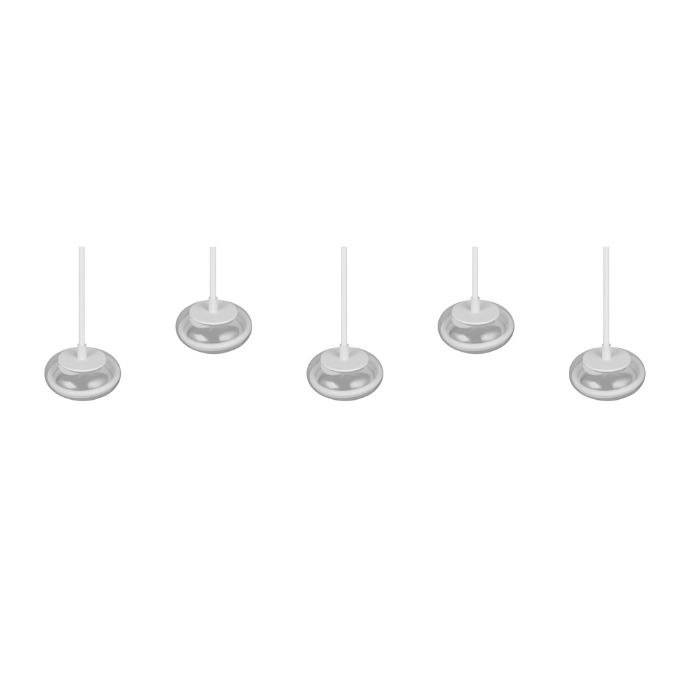 Lampe pendante à 5 lumières Tarsia Blanc Trio 4017807683400