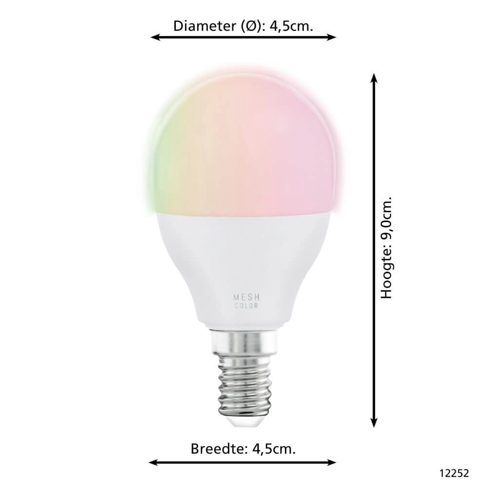 Ampoule de lampe LED Zigbee - E14 - 4.9 watt - 2700-6500K - P45 Eglo 9002759122522