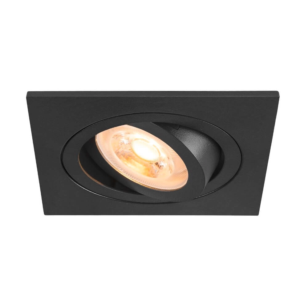 Spot encastré New Tria 75 carré - noir - GU10 Spot encastré New Tria 75 carré - noir - GU10