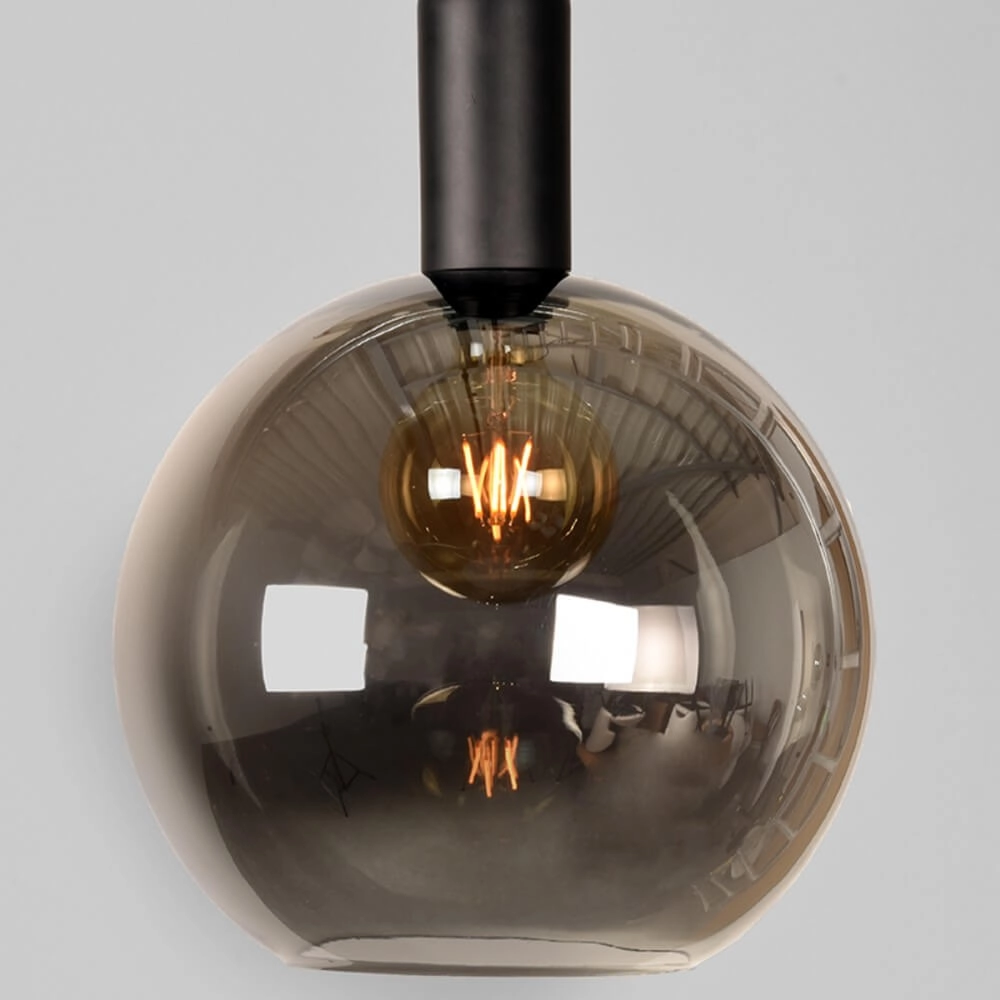 Lampe suspendue Fumo avec verre fumé - Ø 30cm Label51 8720195419006