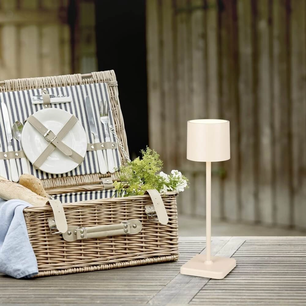 Lampe de table rechargeable Fernandez sablonneux Trio 4017807642476