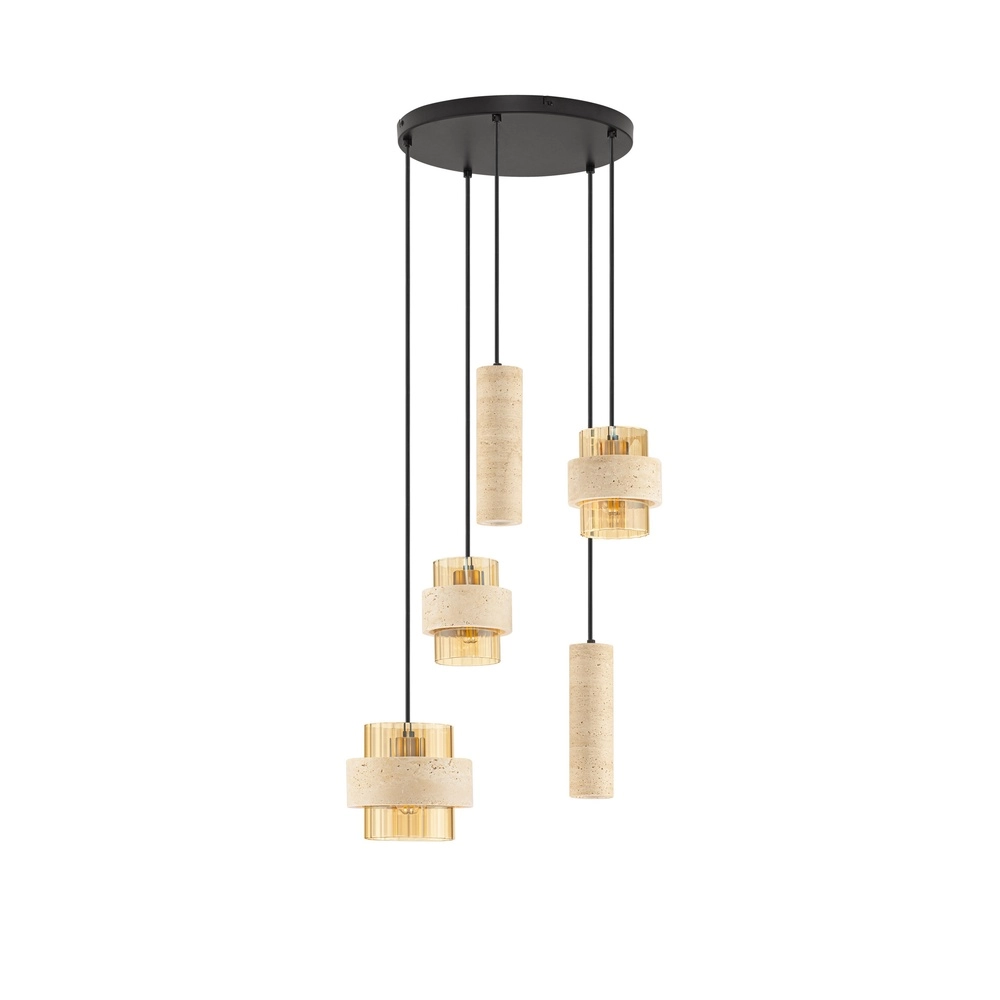 Lampe pendante moderne Melony brun sable Lyora 5212063501256