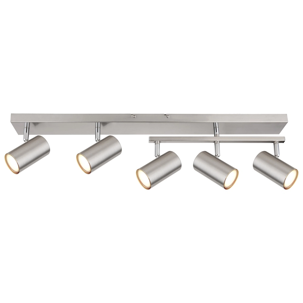 Lampe de plafond à 5 lumières Robby nickel Globo 9007371436576