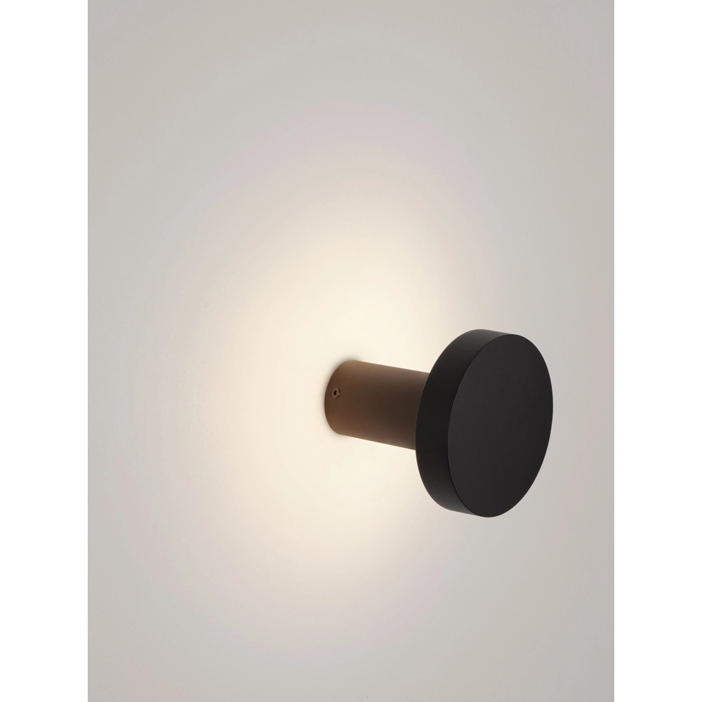 Lampe murale de conception Gong Noir Lyora 5212017496126