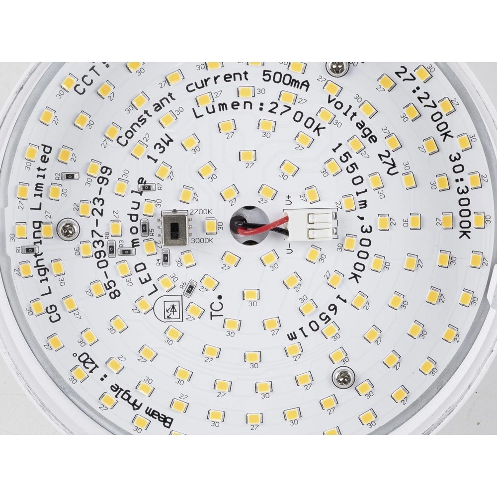 Suspension Grip! Flat blanc avec noir Ø 14cm SLV 4024163304245